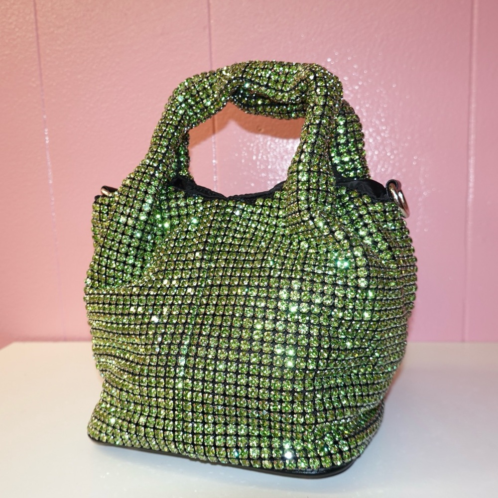 Green Rhinestone Handbag